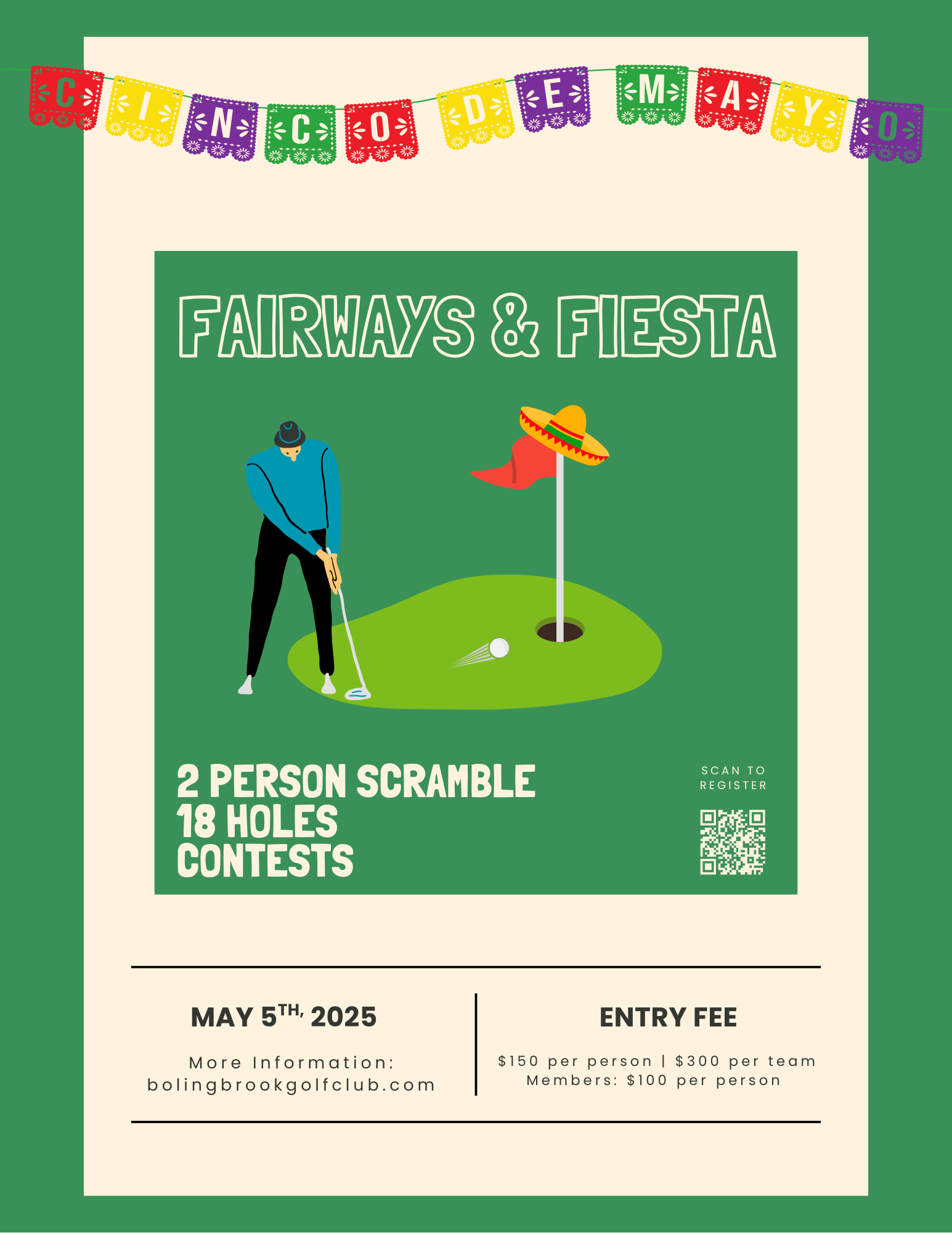 'Fairways & Fiesta' Scramble