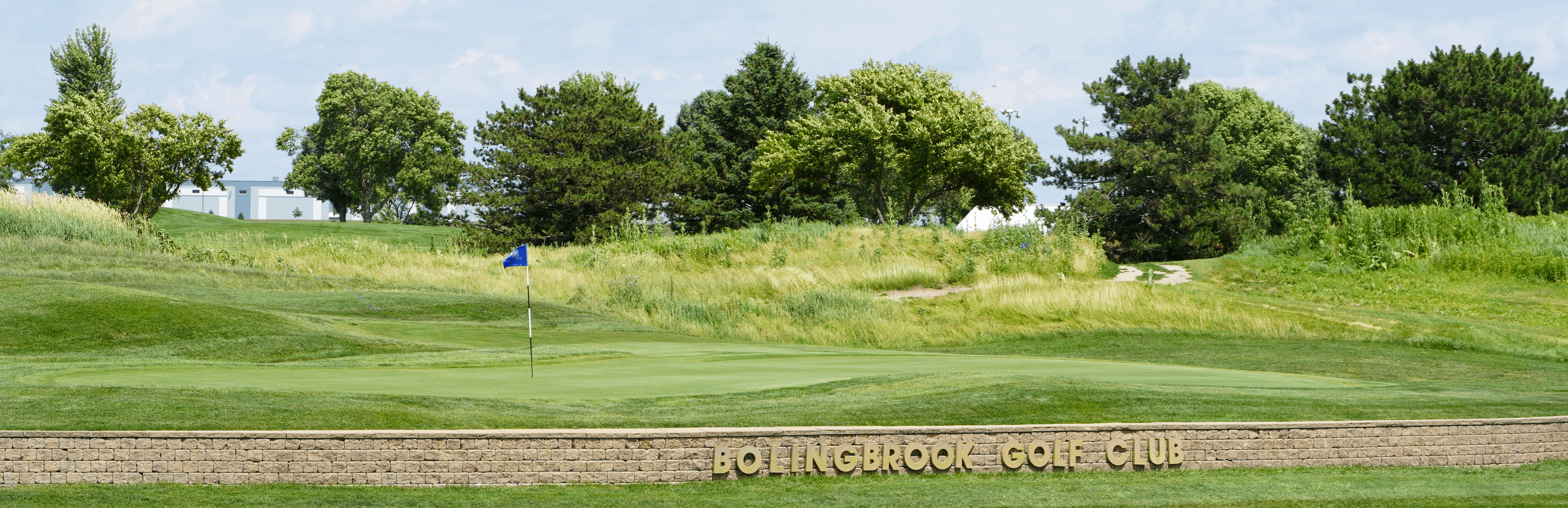 Image of golf ball on tee on grass.