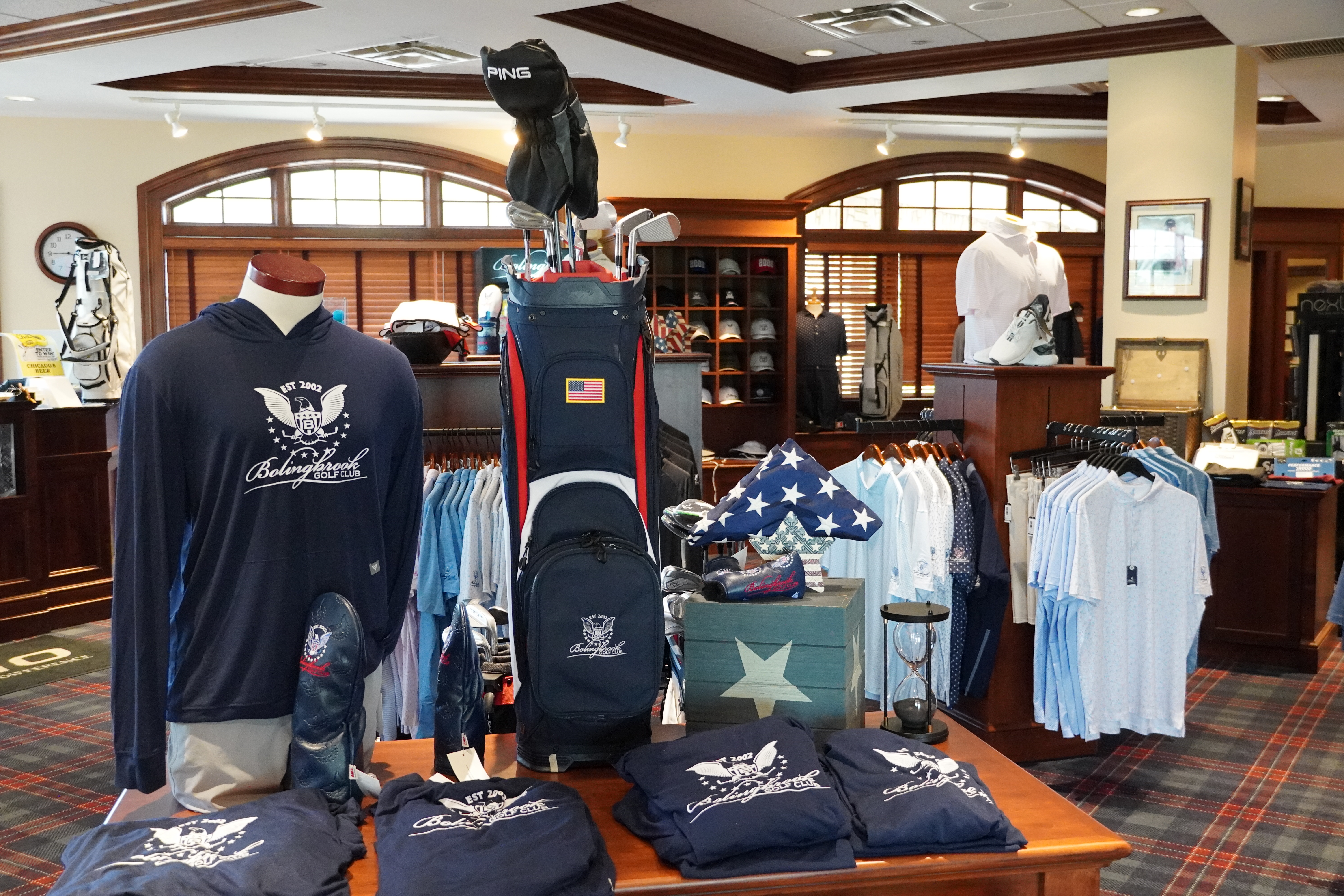 Bolingbrook Golf Club Golf Shop merchandise display